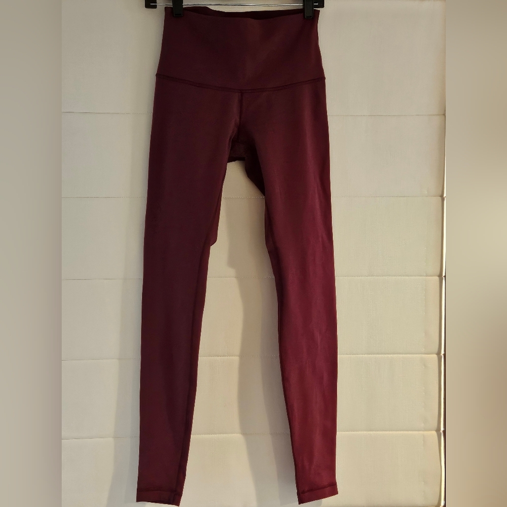 Lululemon Dark Red Leggings, Sz. 8